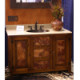 Antique Pinewood With Copper Inserts Vanity