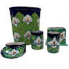 Lily Flower Talavera Ceramic Bathroom Set