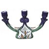 Lily Flower Talavera Candle Holder