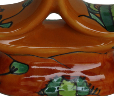 Desert Talavera Ceramic Candle Holder Close-Up