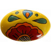 TalaMex Oval Canary Talavera Ceramic Drawer Knob