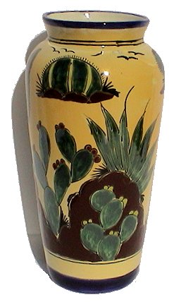 Desert Talavera Tall Flower Vase