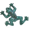 Green Peacock Ceramic Talavera Frog