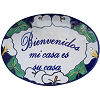 Lily Talavera Ceramic House Plaque. Bienvenidos mi casa es su casa
