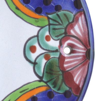 Talavera Ceramic House Plaque. Bienvenidos mi casa es mi casa Close-Up
