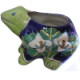 Lily Flower and Green Frog Talavera Planter