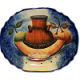Oval Blue Talavera Ceramic Platter