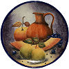 Round Purple Talavera Ceramic Platter
