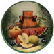 Round Green Talavera Ceramic Platter