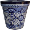 Large-Sized Cocucho Mexican Colors Talavera Ceramic Garden Pot