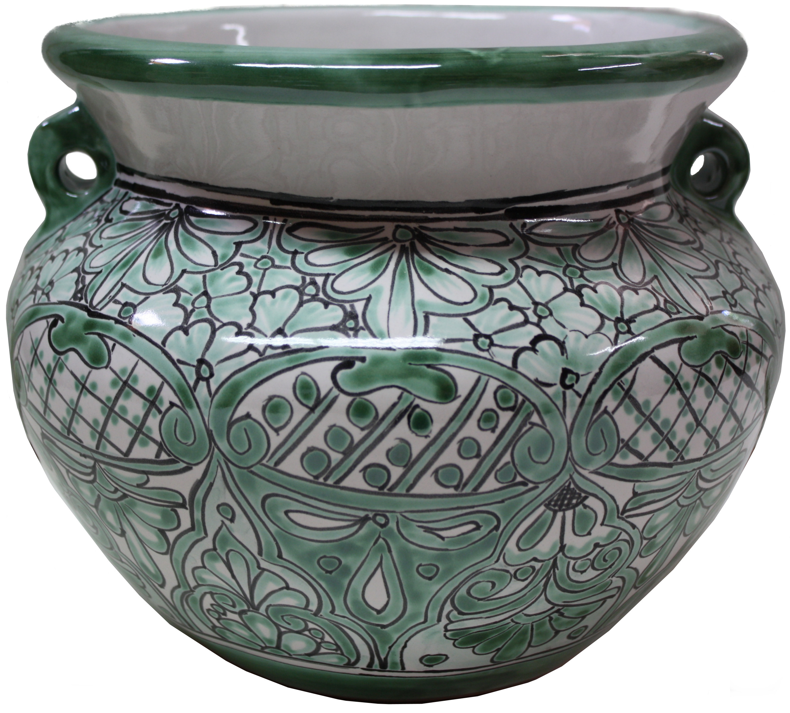 Green Deco Talavera Ceramic Pot