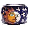 Sun & Moon Talavera Ceramic Pot