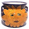 Medium Sun Face Talavera Ceramic Pot