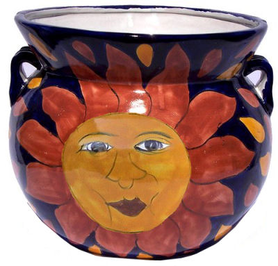 Big Sun II Talavera Ceramic Pot