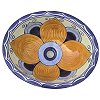 Big Flower Ceramic Talavera Sink