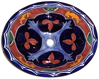 Multicolor Ceramic Talavera Sink