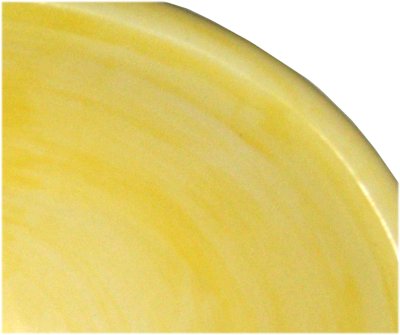 Small Washed Yellow Talavera Ceramic Sink Details