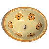Yellow Daisy Ceramic Talavera Sink