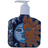 Sun and Moon Talavera Soap Container