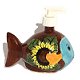 Fish Talavera Soap Container