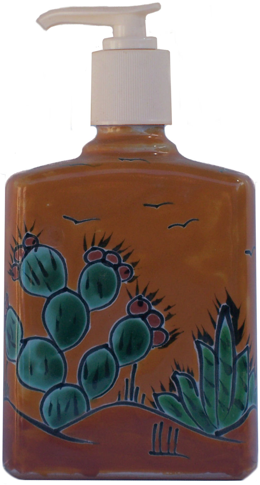 Desert Talavera Soap Container
