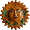 Small-Sized Desert Talavera Ceramic Sun Face