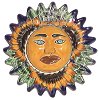 Small-Sized Sunflower Talavera Ceramic Sun Face