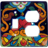TalaMex Rainbow Talavera Toggle-Outlet Switch Plate