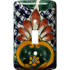TalaMex Begonia Single Toggle Mexican Talavera Ceramic Switch Plate