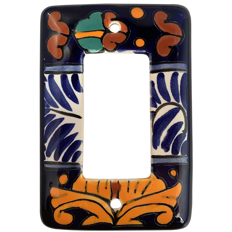 Single Decora Marigold Talavera Switch Plate