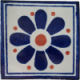 Blue Daisy Talavera Mexican Tile