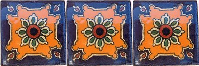 Puebla Talavera Mexican Tile Details