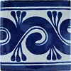 Caracol azul Talavera Mexican Tile
