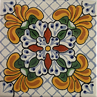 TalaMex Blossom Talavera Mexican Tile 