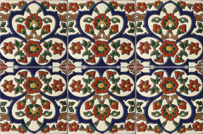 Alhambra Kashana 7 Mexican Tile Close-Up