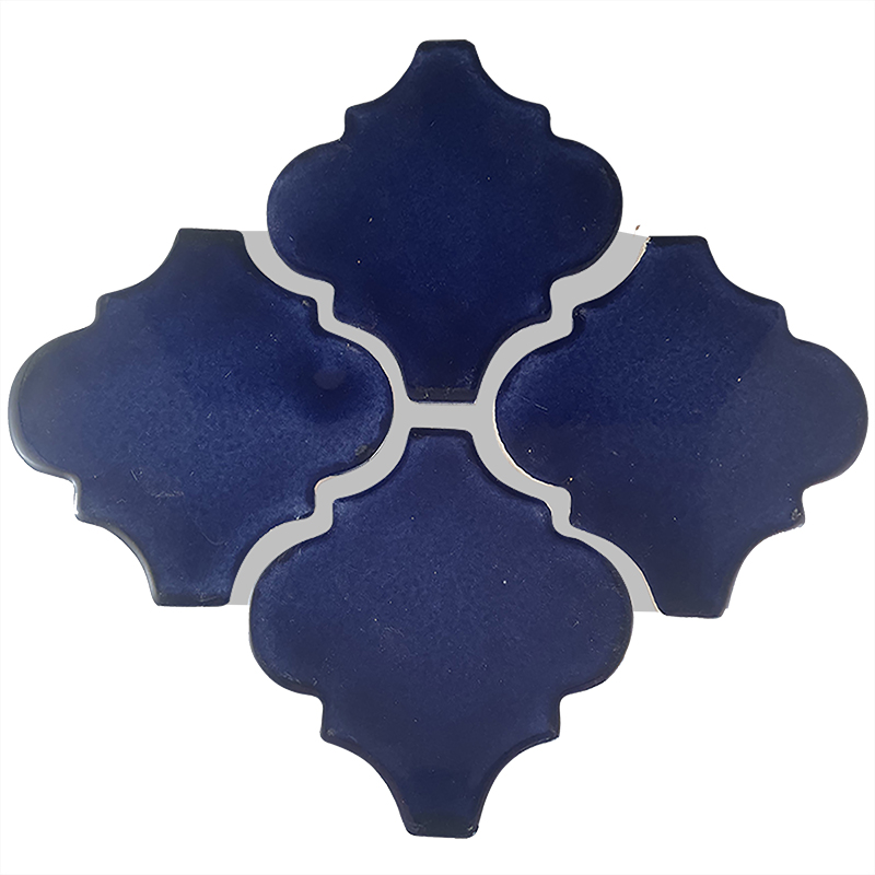 TalaMex Lantern Cobalt Blue Mexican Tile Details