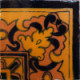 Black Mayan Corner Talavera Mexican Tile