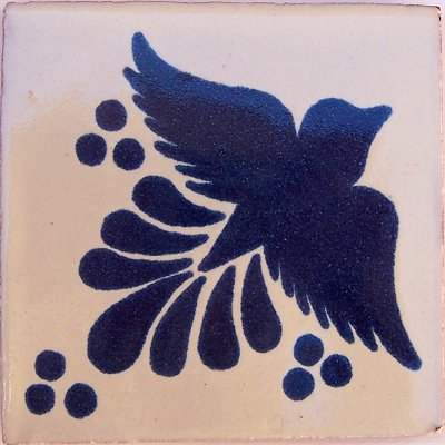 Blue Bird Talavera Mexican Tile