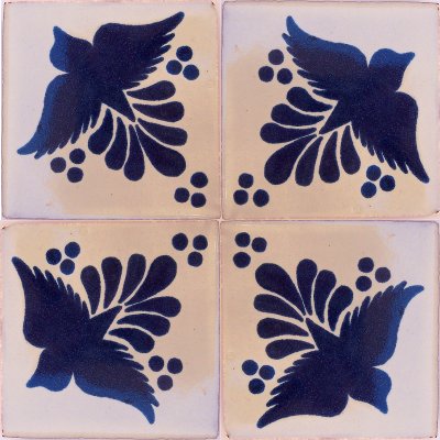 Blue Bird Talavera Mexican Tile Details