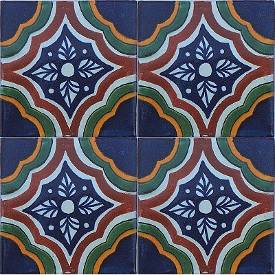 TalaMex Campania Talavera Mexican Tile Close-Up