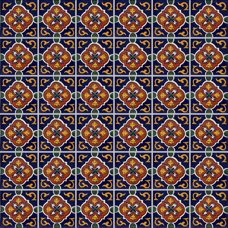 Blue Grenada Talavera Ceramic Tile