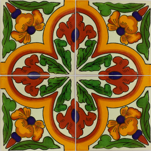 Ada Talavera Mexican Tile Close-Up