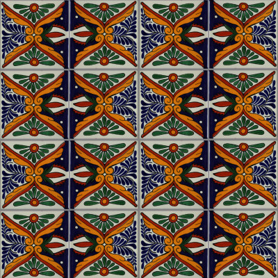 TalaMex Tonichi Talavera Mexican Tile Close-Up
