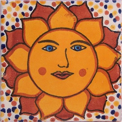 Sunface Talavera Mexican Tile