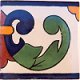 Left Green Greca Talavera Mexican Tile