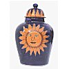 Blue Sun Talavera Ceramic Flower Vase