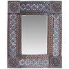 TalaMex Small Brown Gerona Mexican Tile Mirror