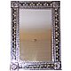 Big Silver Greca II Tile Talavera Tin Mirror