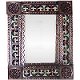 Small Brown Greca II Tile Talavera Tin Mirror