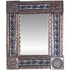 Small Brown Caracol Tile Talavera Tin Mirror